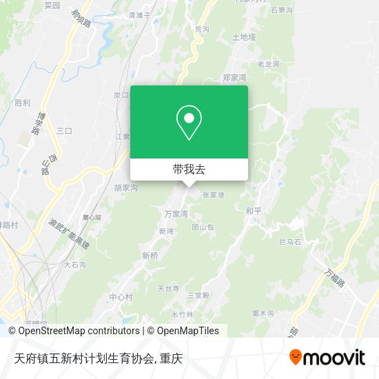 天府镇五新村计划生育协会地图