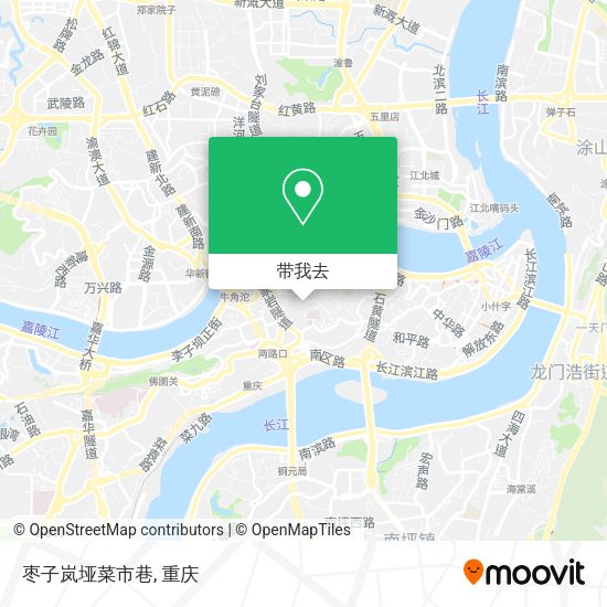 枣子岚垭菜市巷地图
