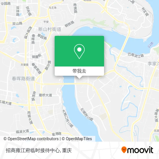 招商雍江府临时接待中心地图