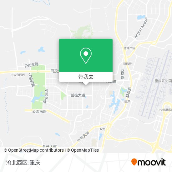 渝北西区地图