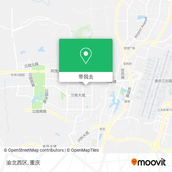 渝北西区地图