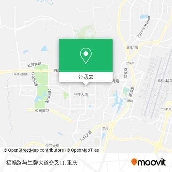 福畅路与兰馨大道交叉口地图