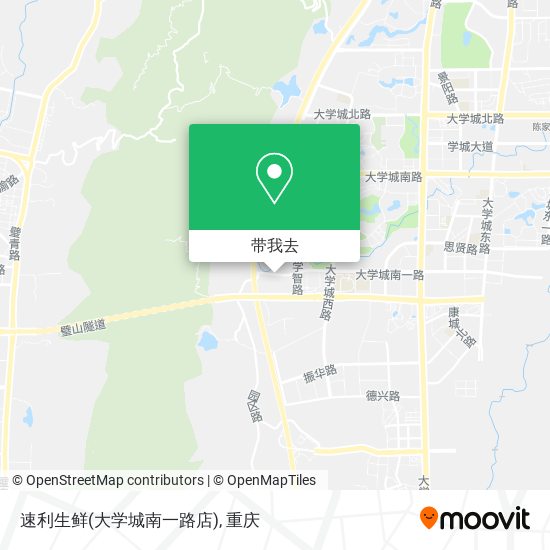 速利生鲜(大学城南一路店)地图