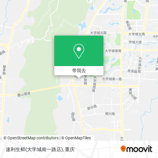 速利生鲜(大学城南一路店)地图