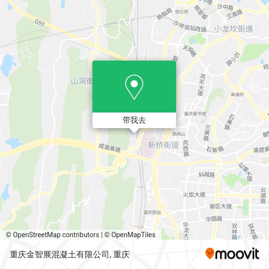 重庆金智展混凝土有限公司地图