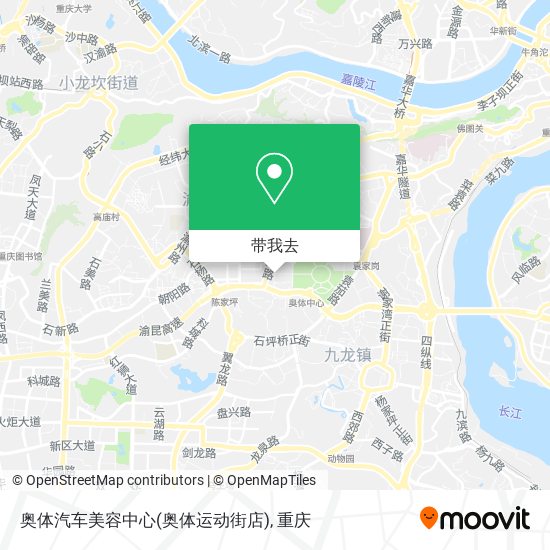 奥体汽车美容中心(奥体运动街店)地图