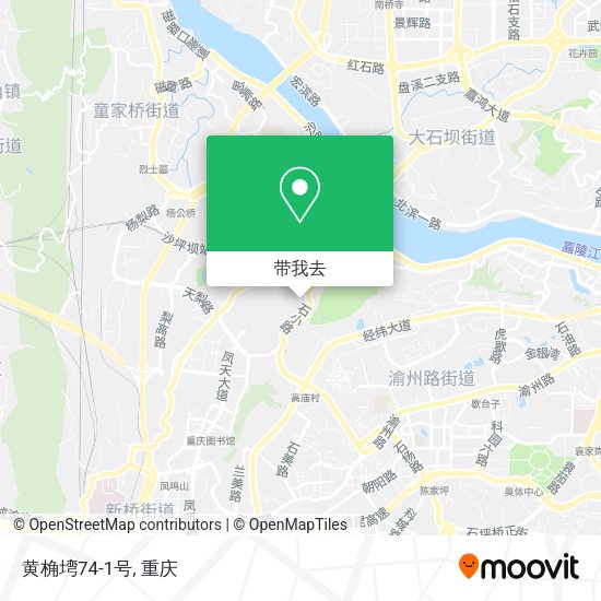 黄桷塆74-1号地图