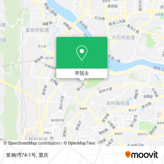 黄桷塆74-1号地图