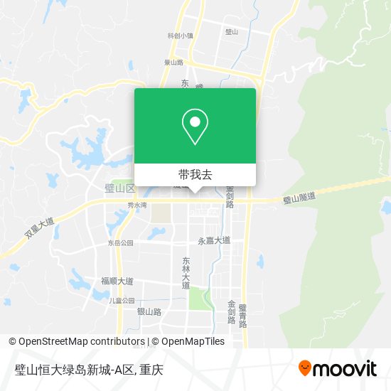 璧山恒大绿岛新城-A区地图
