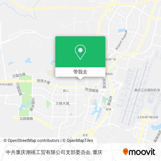中共重庆潮禧工贸有限公司支部委员会地图