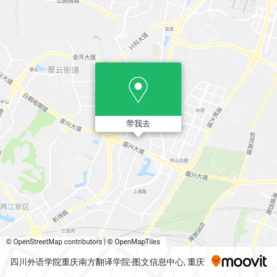 四川外语学院重庆南方翻译学院-图文信息中心地图