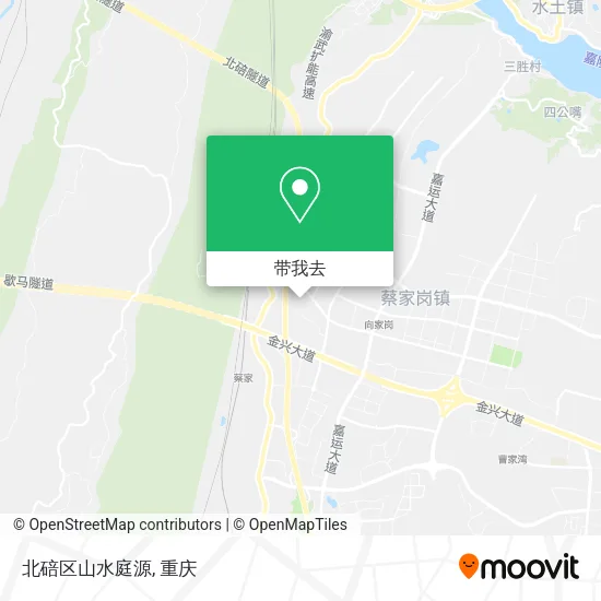 北碚区山水庭源地图