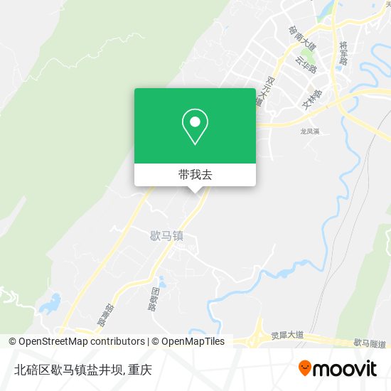 北碚区歇马镇盐井坝地图