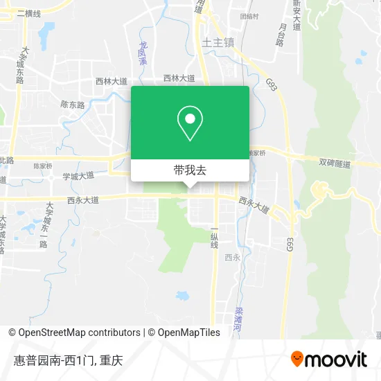 惠普园南-西1门地图