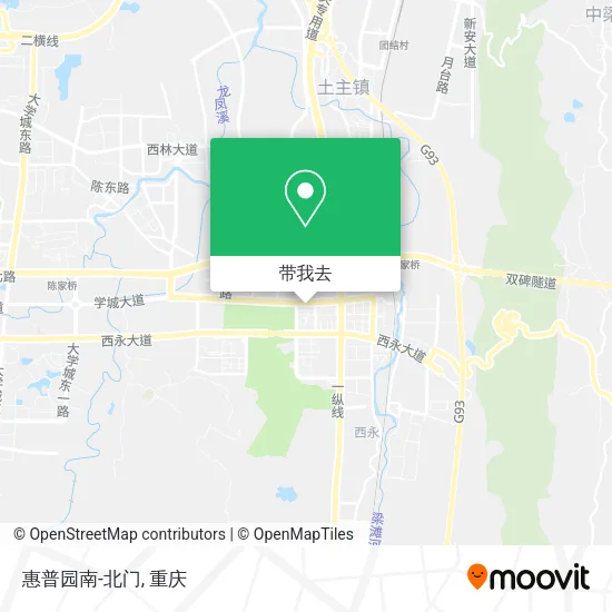 惠普园南-北门地图