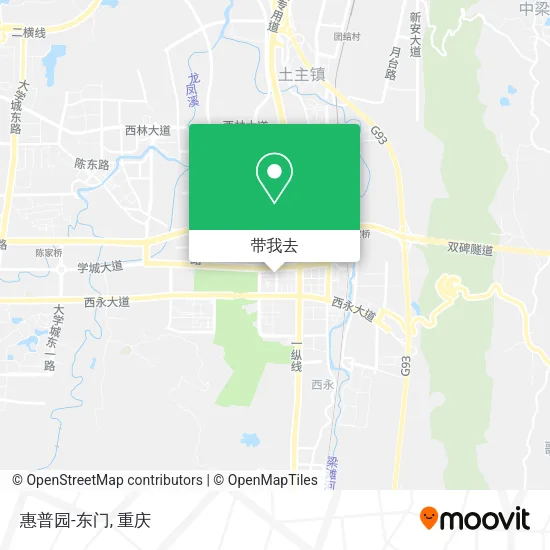 惠普园-东门地图