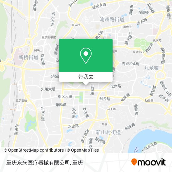 重庆东来医疗器械有限公司地图