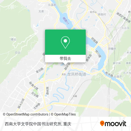 西南大学文学院中国书法研究所地图