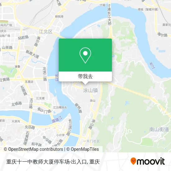 重庆十一中教师大厦停车场-出入口地图