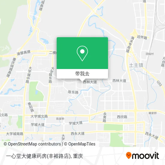 一心堂大健康药房(丰裕路店)地图