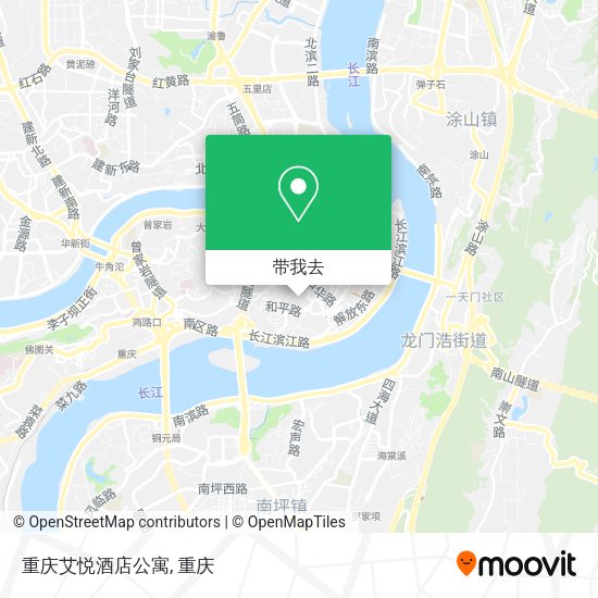 重庆艾悦酒店公寓地图
