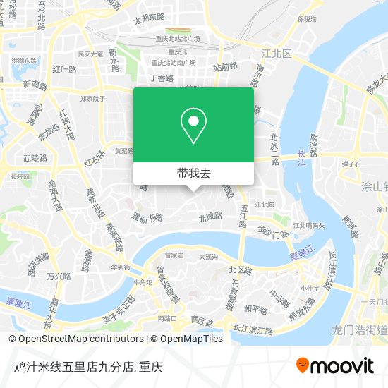 鸡汁米线五里店九分店地图