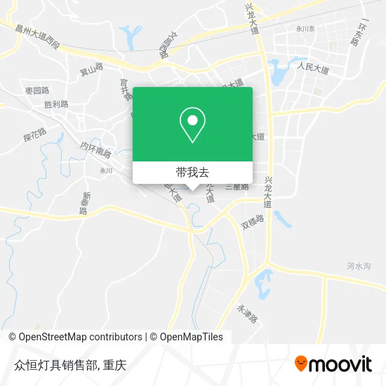众恒灯具销售部地图
