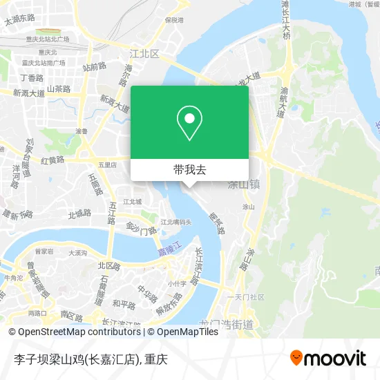 李子坝梁山鸡(长嘉汇店)地图
