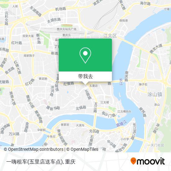 一嗨租车(五里店送车点)地图