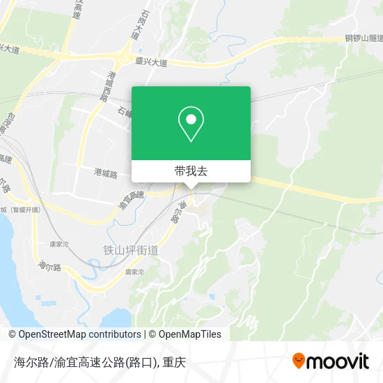 海尔路/渝宜高速公路(路口)地图