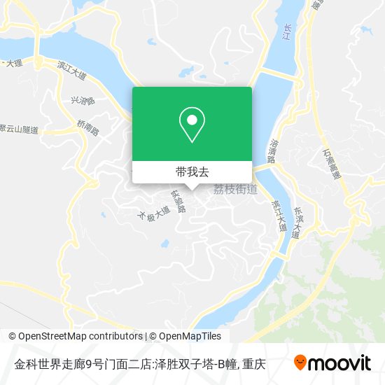 金科世界走廊9号门面二店:泽胜双子塔-B幢地图