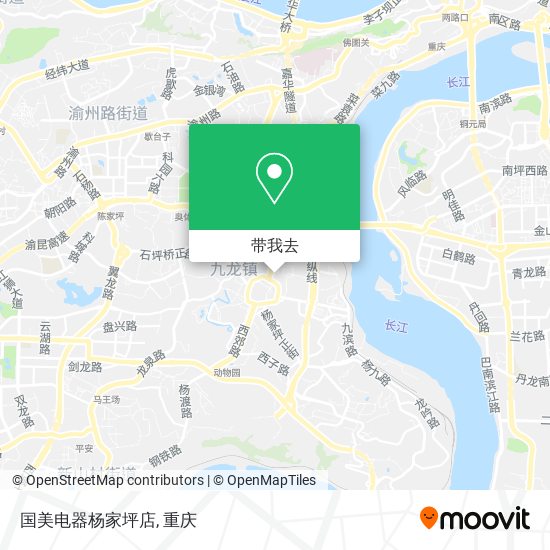 国美电器杨家坪店地图
