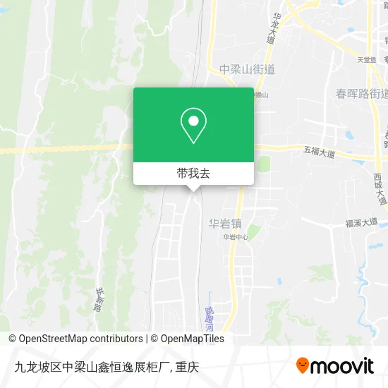 九龙坡区中梁山鑫恒逸展柜厂地图