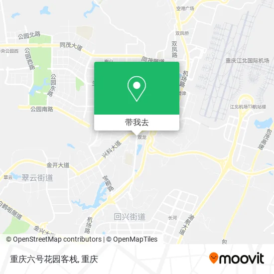 重庆六号花园客栈地图