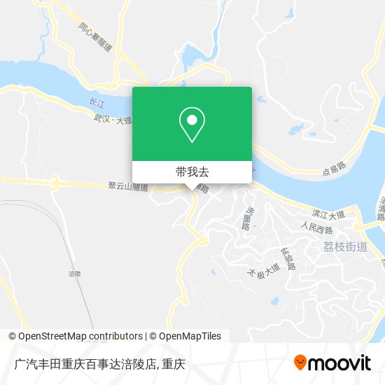 广汽丰田重庆百事达涪陵店地图