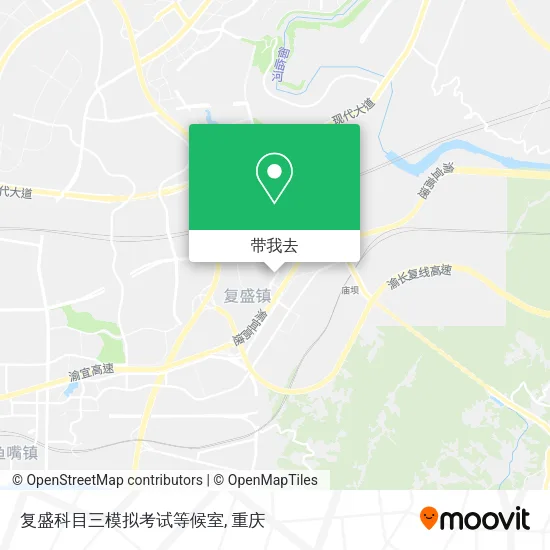 复盛科目三模拟考试等候室地图