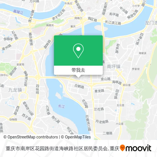 重庆市南岸区花园路街道海峡路社区居民委员会地图