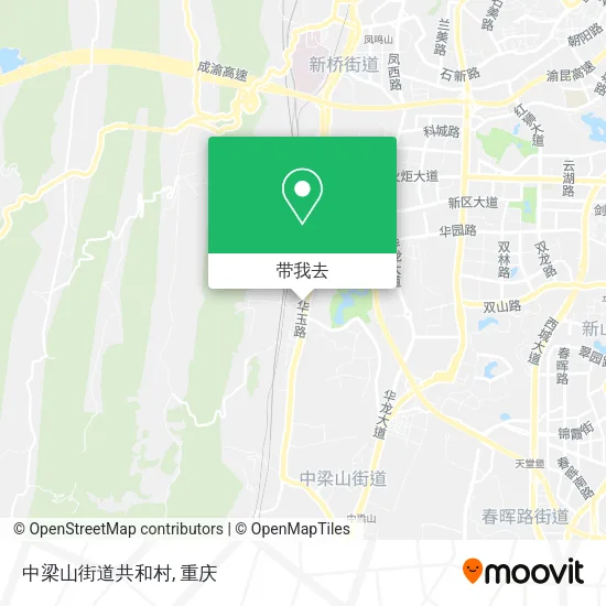 中梁山街道共和村地图