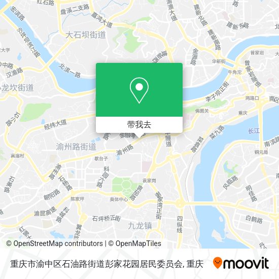 重庆市渝中区石油路街道彭家花园居民委员会地图