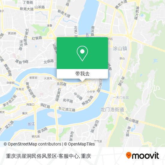 重庆洪崖洞民俗风景区-客服中心地图