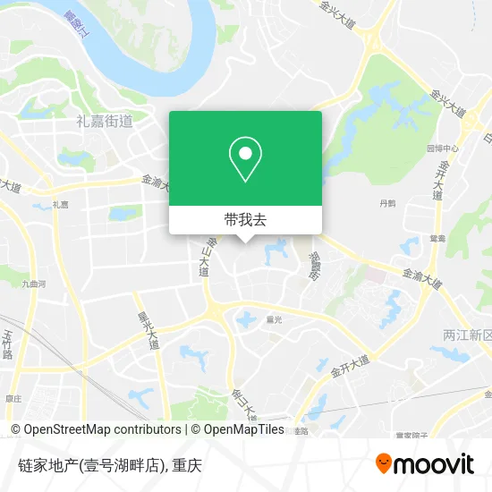 链家地产(壹号湖畔店)地图