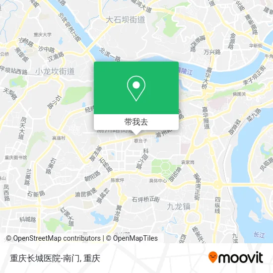 重庆长城医院-南门地图