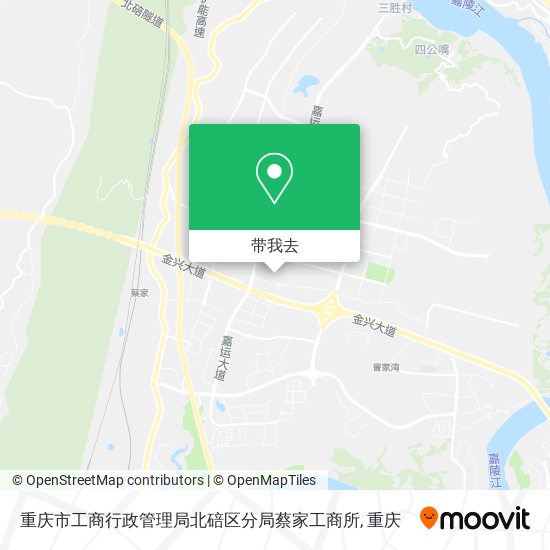 重庆市工商行政管理局北碚区分局蔡家工商所地图