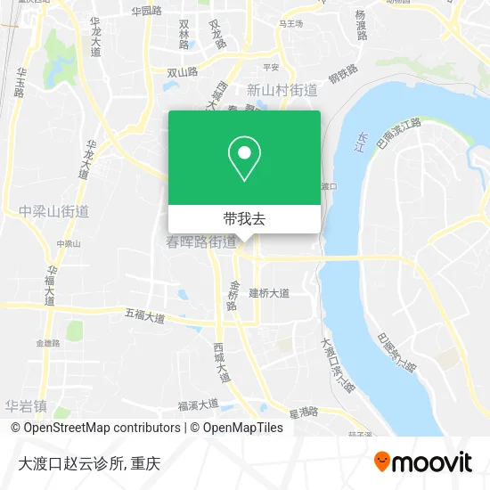 大渡口赵云诊所地图