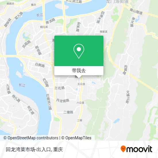 回龙湾菜市场-出入口地图