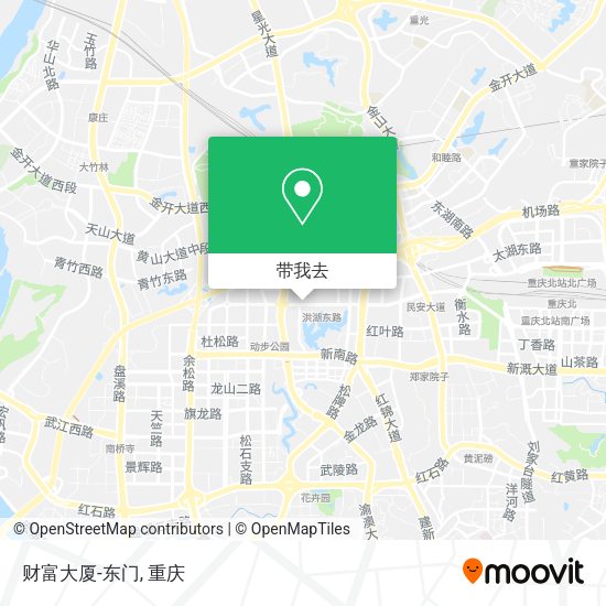 财富大厦-东门地图