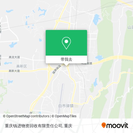 重庆钱进物资回收有限责任公司地图
