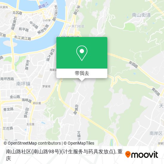 南山路社区(南山路98号)(计生服务与药具发放点)地图