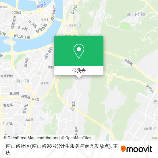 南山路社区(南山路98号)(计生服务与药具发放点)地图