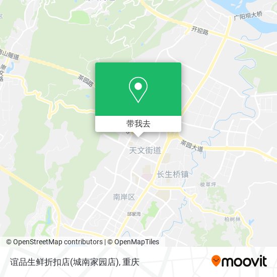 谊品生鲜折扣店(城南家园店)地图